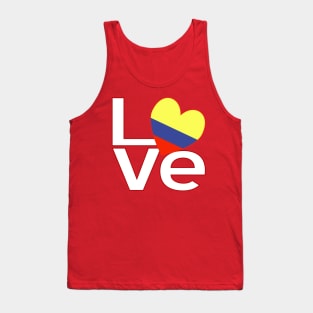White Red Colombia LOVE Tank Top